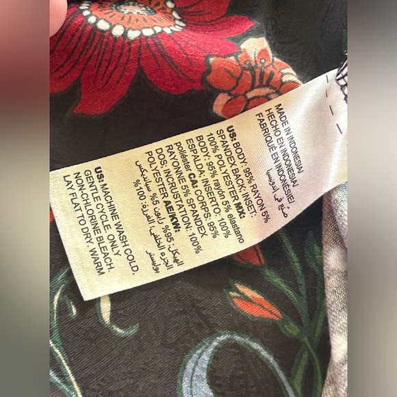 Chico’s tunic polka dots and flora print art to wear bohemian festive - Picture 4 of 10